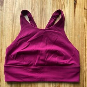 Lululemon High Neck Magenta Sports Bra